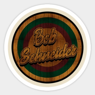 Retro Vintage Bob Schneider Sticker